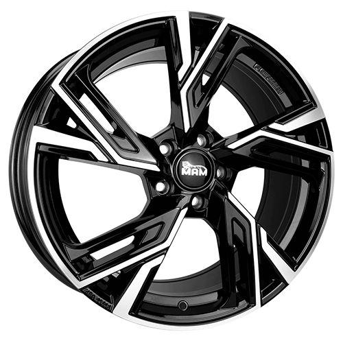 MAM WHEELS MAM RS5 black front polished 7.5Jx17 5x112 ET45