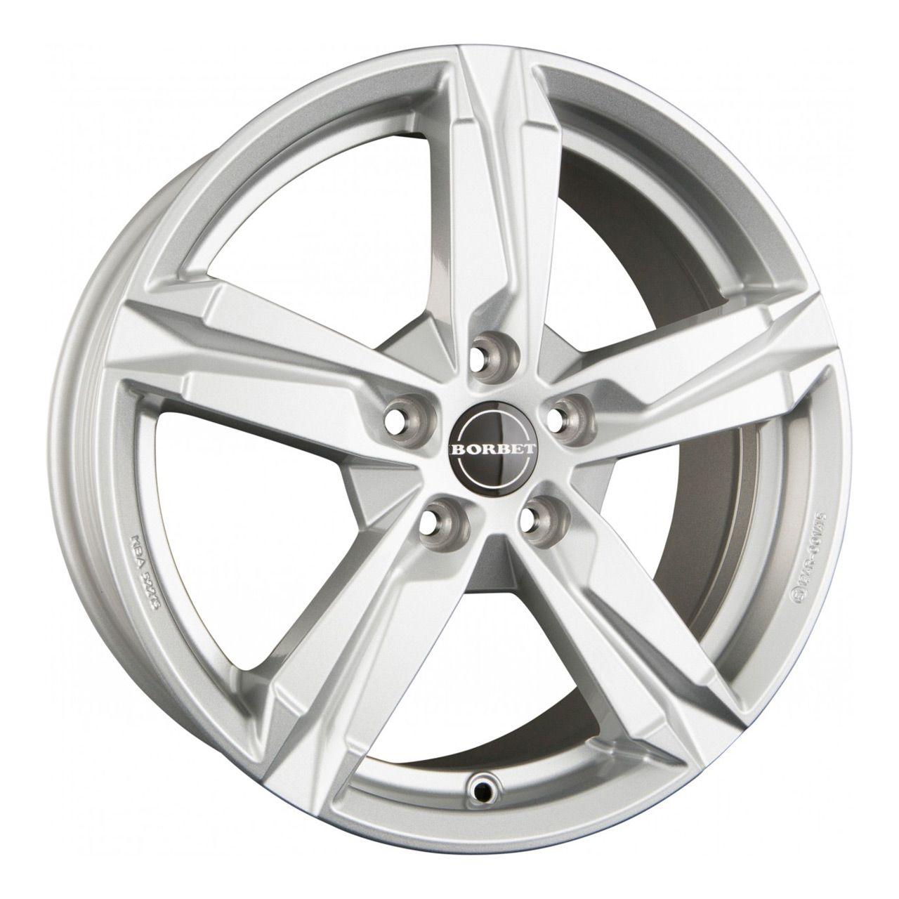 BORBET DESIGN T10 crystal silver 6.5Jx16 5x112 ET42