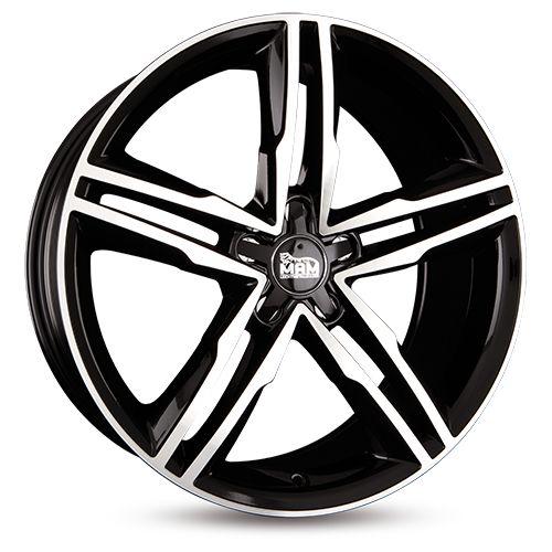 MAM WHEELS MAM A1 black front polished 8.0Jx19 5x112 ET42