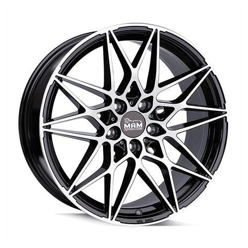MAM WHEELS MAM B2N black front polished 8.5Jx19 5x112 ET30