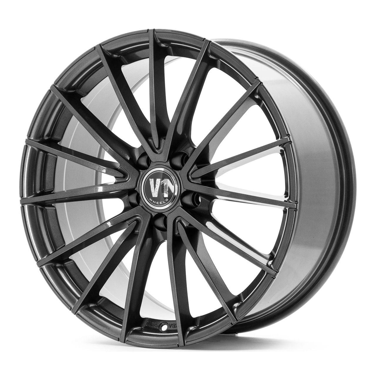 V1 WHEELS V1 WHEELS V2 Daytona Grau lackiert 8.0Jx18 5x120 ET45
