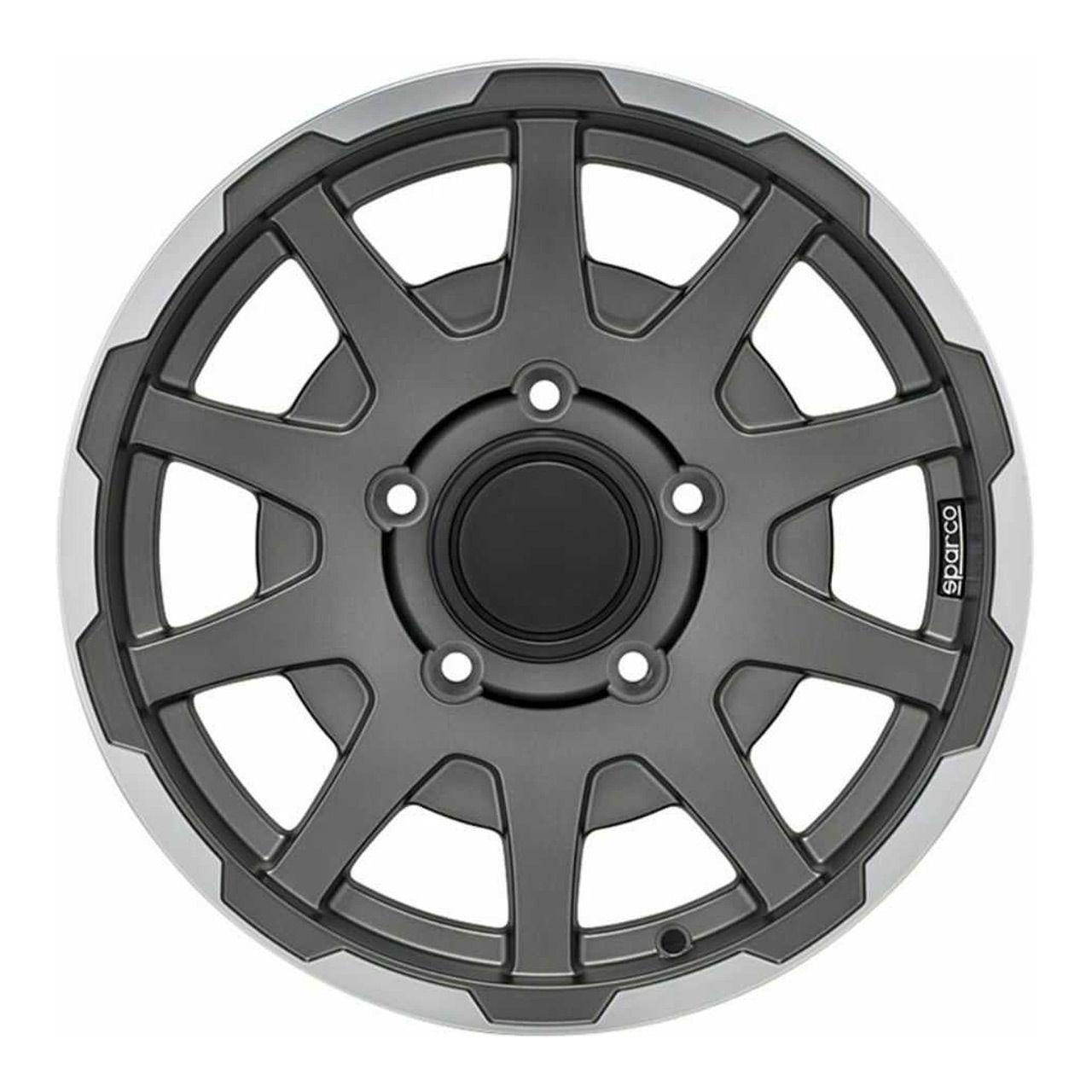 SPARCO SPARCO DAKAR JIMNY matt dark grey lip polished 5.5Jx16 5x139.7 ET0