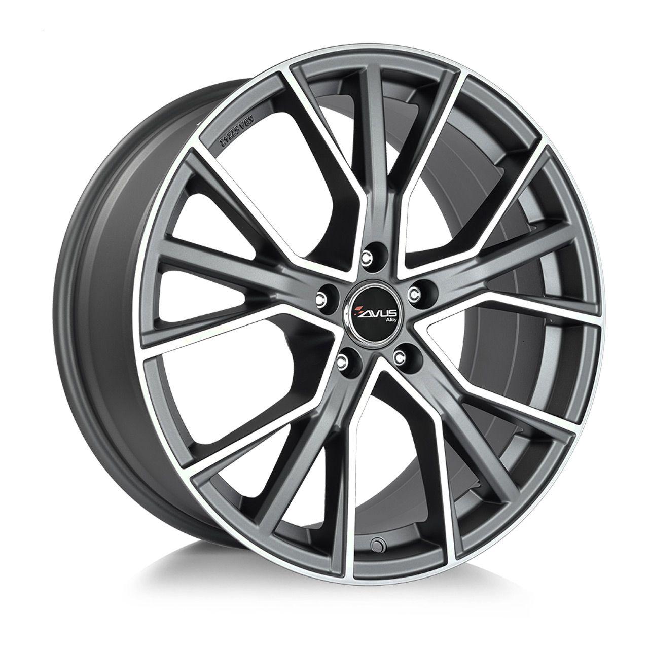 AVUS RACING AF18 matt anthracite polished 8.0Jx18 5x112 ET35