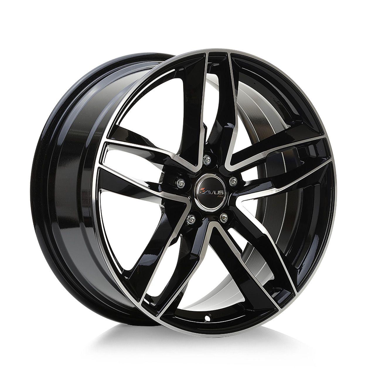 AVUS RACING AF16 black polished 7.5Jx17 5x100 ET36