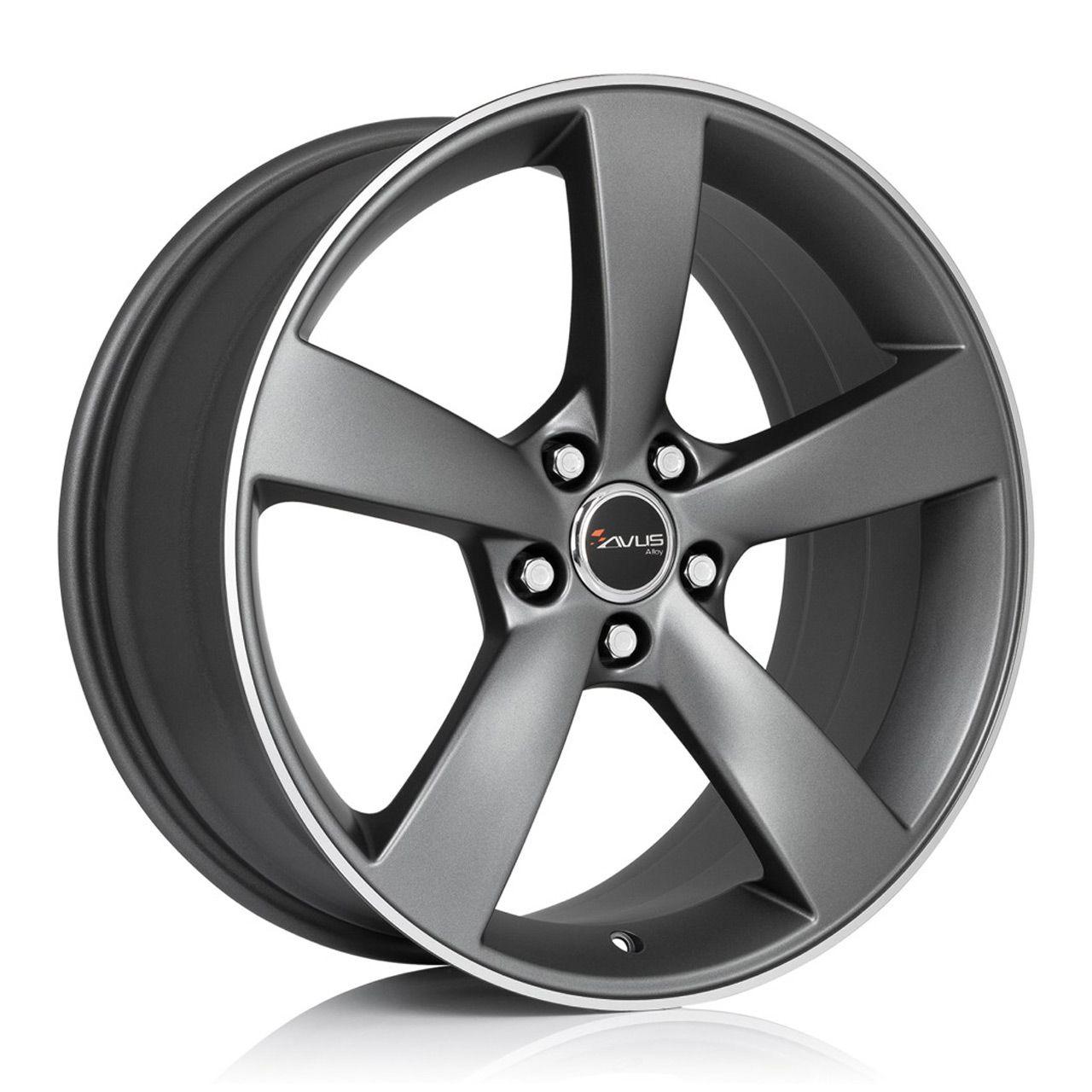AVUS RACING AVUS RACING AF10 matt anthracite polished 10.0Jx20 5x112 ET19