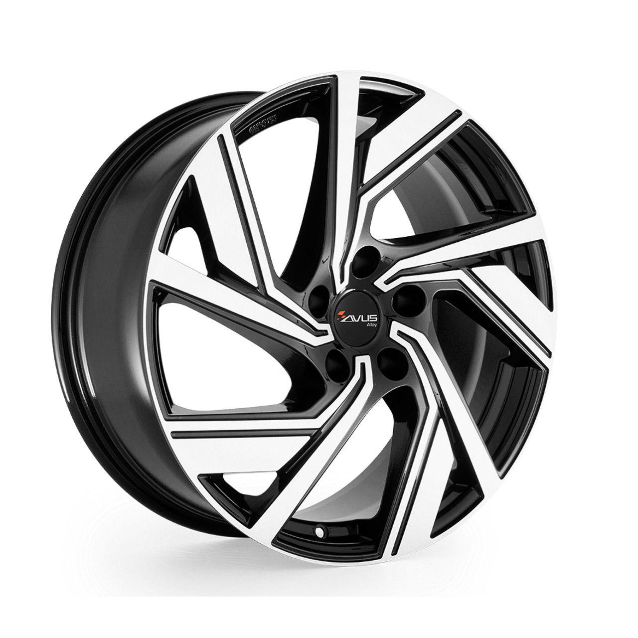 AVUS RACING AC-521 black polished 8.0Jx18 5x112 ET45
