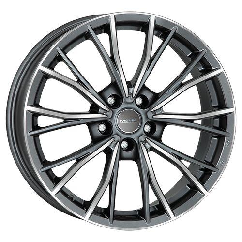 MAK MARK gun metal mirror face 7.5Jx18 5x112 ET25
