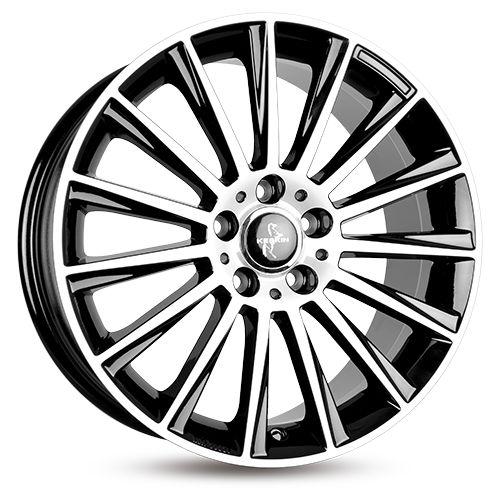 KESKIN WHEELS KT18 TURBO black front polished 8.5Jx19 5x112 ET30