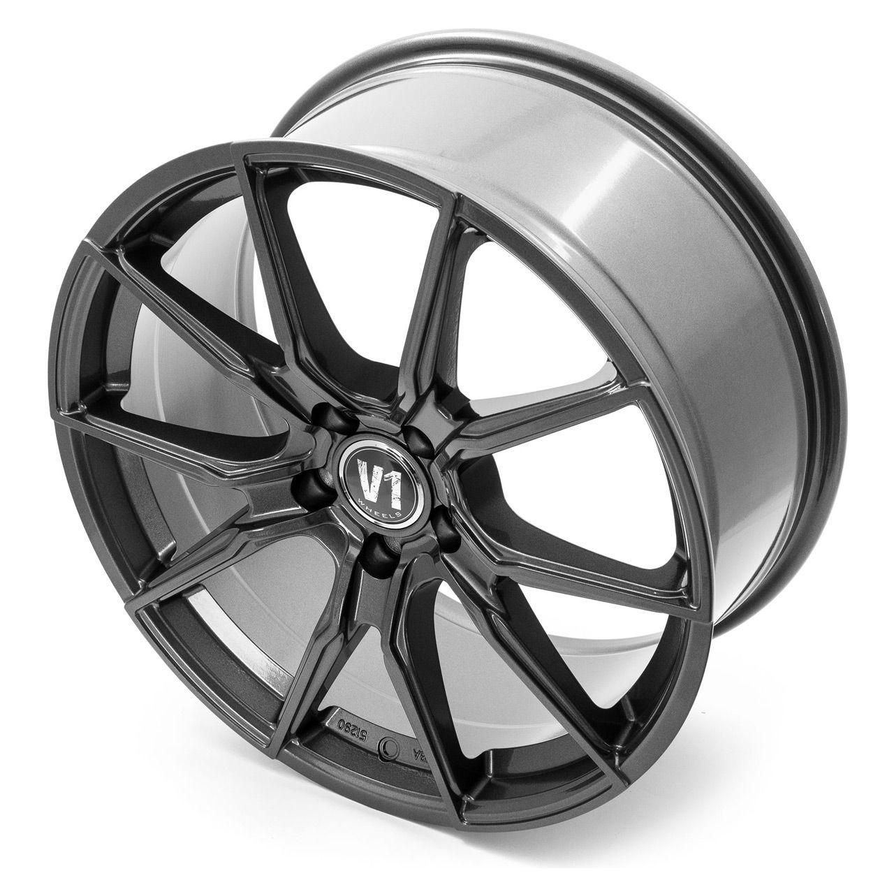 V1 WHEELS V1 WHEELS V1 Daytona Grau lackiert 8.5Jx19 5x112 ET45