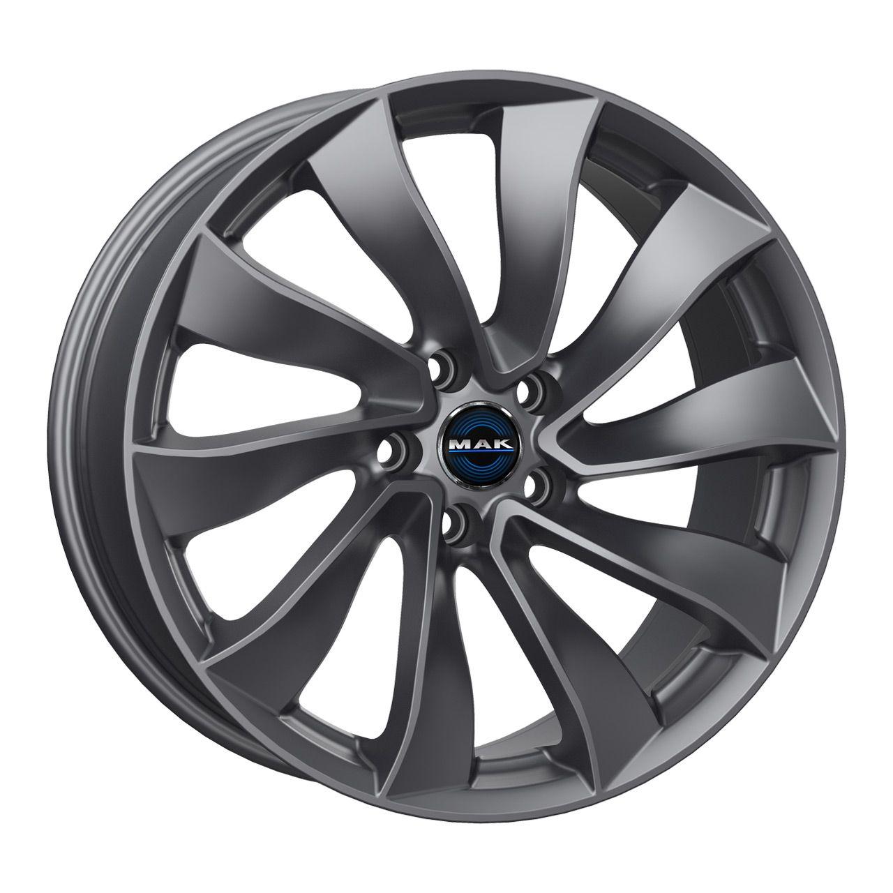MAK SOLAR gloss gun metallic 8.5Jx19 5x114.3 ET38