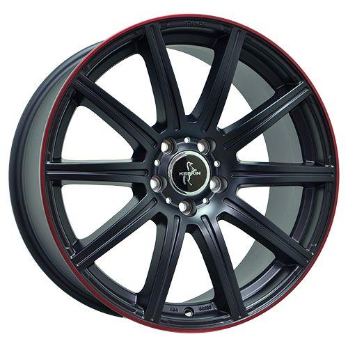 KESKIN WHEELS KESKIN WHEELS KT16 DYNAMIC matt black lip red 9.5Jx19 5x112 ET45