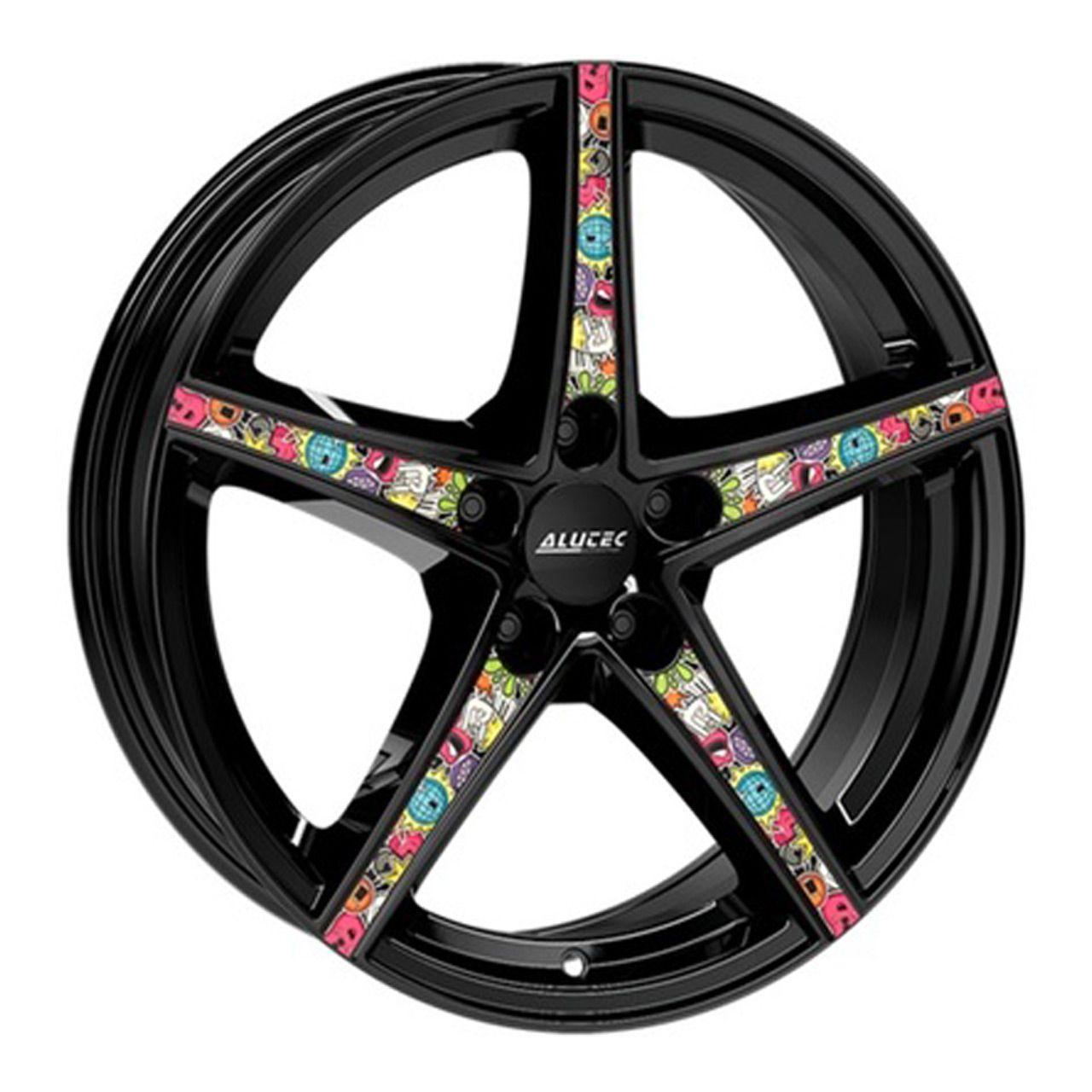 ALUTEC ALUTEC RAPTR diamantschwarz mit Stickerbomb 8.0Jx18 5x114.3 ET45
