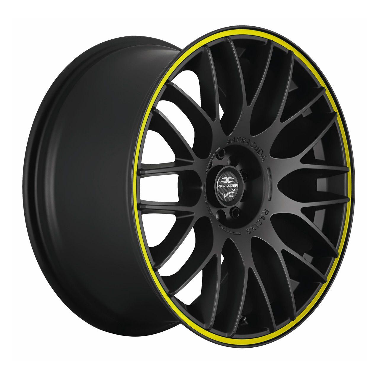BARRACUDA BARRACUDA KARIZZMA mattblack puresports color trim gelb 7.5Jx17 5x100+112 ET35