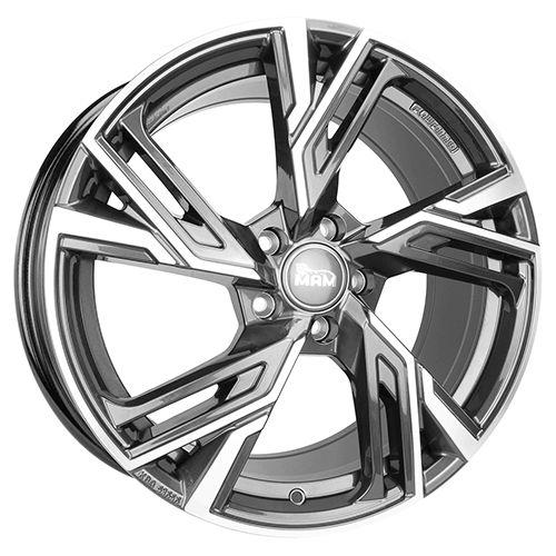 MAM WHEELS MAM RS5 palladium front polished 8.0Jx18 5x112 ET30