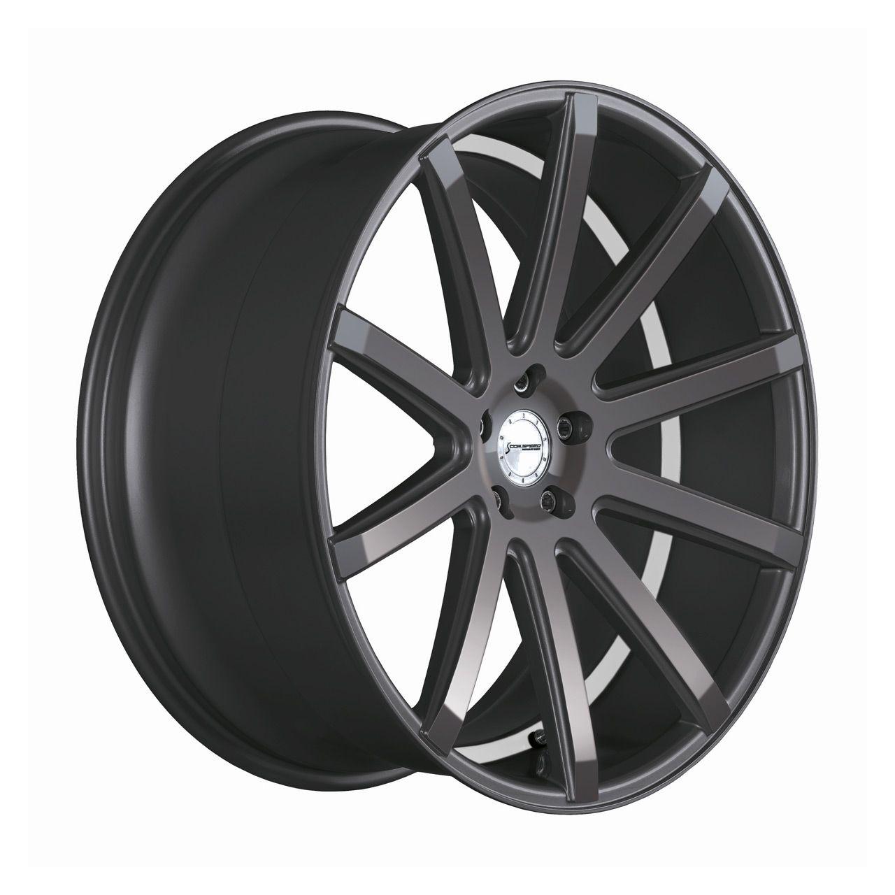 CORSPEED CORSPEED DEVILLE Gunmetal/ undercut Color Trim weiß 8.5Jx19 5x112 ET45