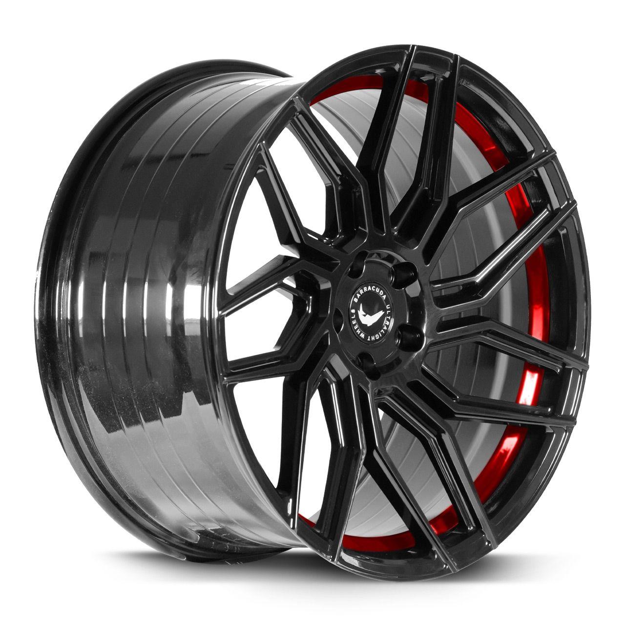 BARRACUDA BARRACUDA DRAGOON Higloss-Black undercut Trimline red 10.0Jx20 5x112 ET40