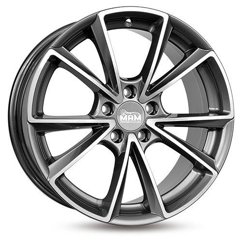 MAM WHEELS MAM A5 palladium front polished 8.0Jx19 5x112 ET30