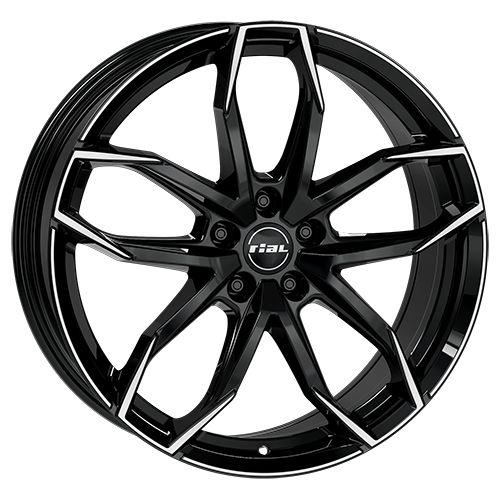 RIAL RIAL LUCCA 5-LOCH diamantschwarz frontpoliert 8.0Jx18 5x108 ET45