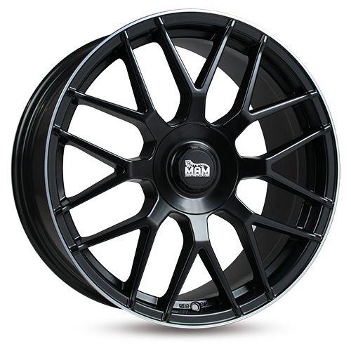 MAM WHEELS MAM GT.1 matt black lip polish 8.0Jx18 5x100 ET45