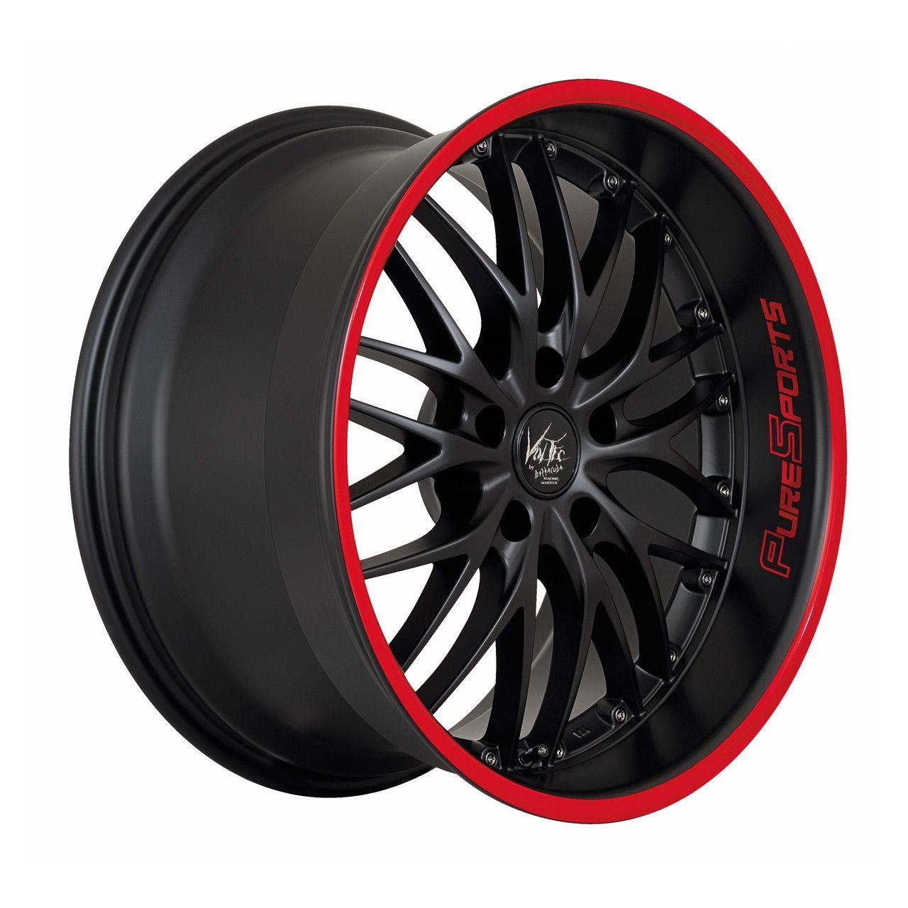 BARRACUDA VOLTEC T6 mattblack puresports color trim rot 8.0Jx19 5x120 ET38
