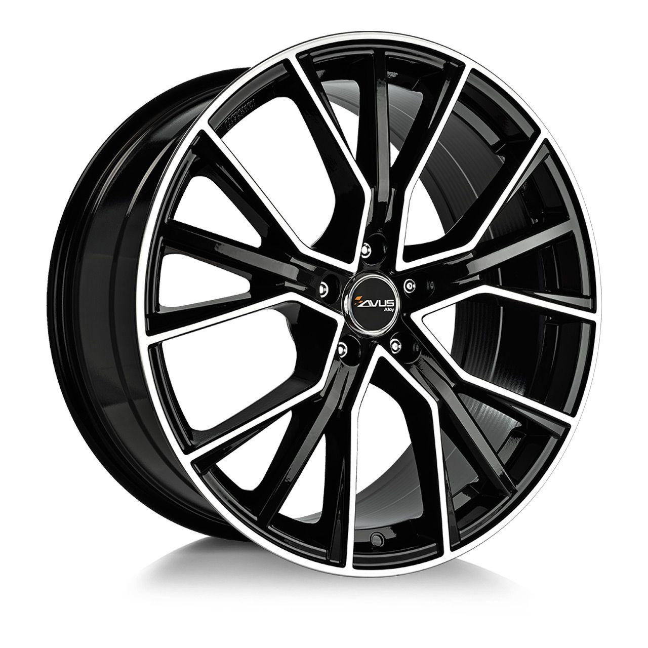 AVUS RACING AF18 black polished 8.5Jx20 5x112 ET32
