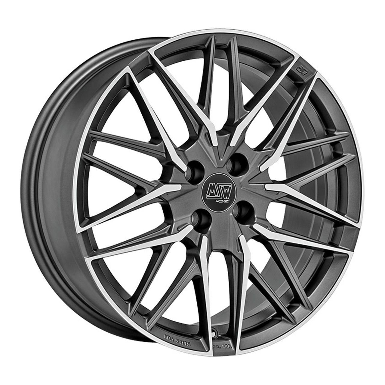 MSW (OZ) MSW 50/4 matt gun metal full polished 7.5Jx18 4x108 ET20