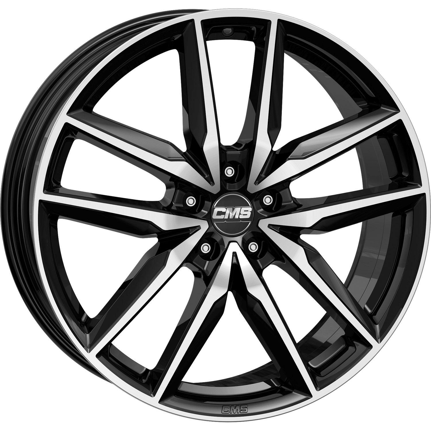 CMS C28 Alufelgen Satz diamant schwarz 7,5x19 ET49 LK5 114 19 Zoll Felgen Alu - Bild 3