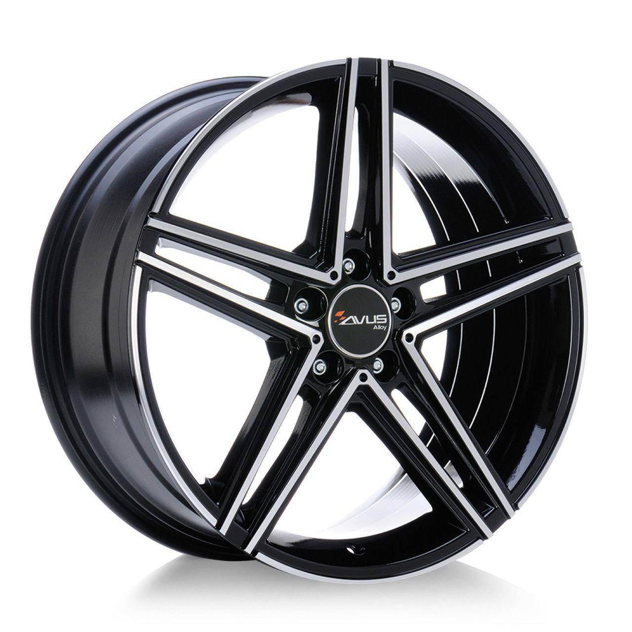 AVUS RACING AC-515K black polished 9.5Jx19 5x112 ET45