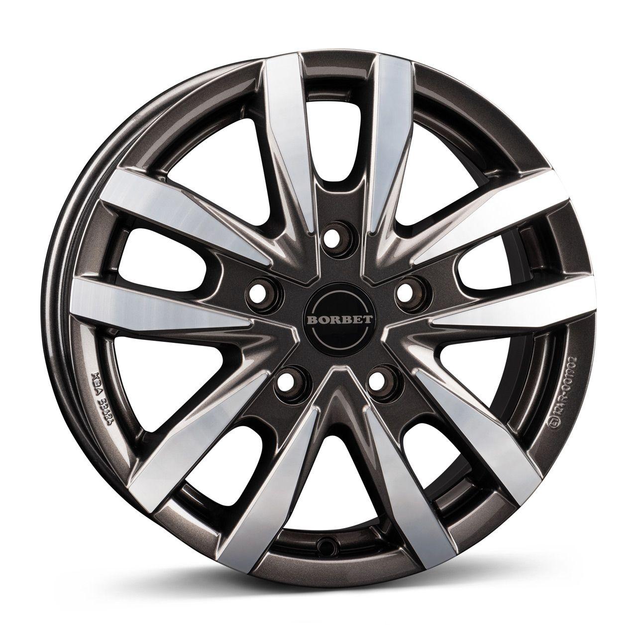 BORBET DESIGN CW5 mistral anthrazit glänzend poliert 7.5Jx18 5x127 ET45