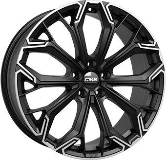 CMS C37-PDMB diamant schwarz matt-teilpoliert 8.0Jx19 5x112 ET46.1