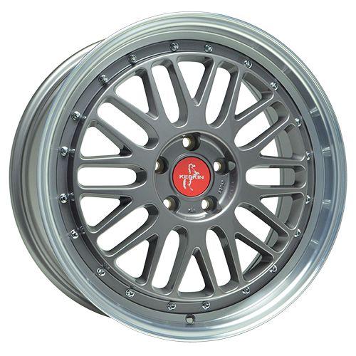 KESKIN WHEELS KT22 RETRO titan grey lip polish 8.5Jx20 5x120 ET35