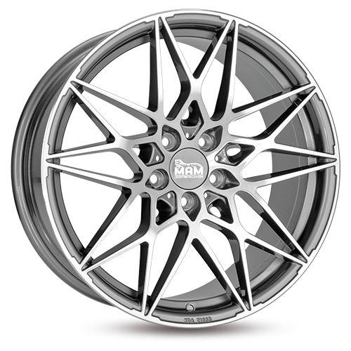 MAM WHEELS MAM B2 palladium front polished 8.0Jx18 5x112 ET45