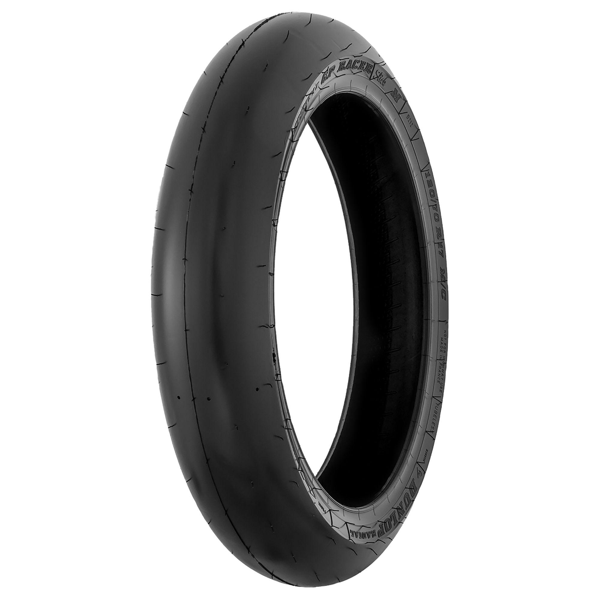 Dunlop Sportmax GP Racer D212 Slick 12070 R17 TL Composé de caoutchouc Moyen NHS variante Roue avant - vue 5