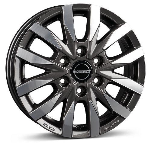BORBET DESIGN CW6 mistral anthracite glossy polished 6.5Jx16 6x120 ET50