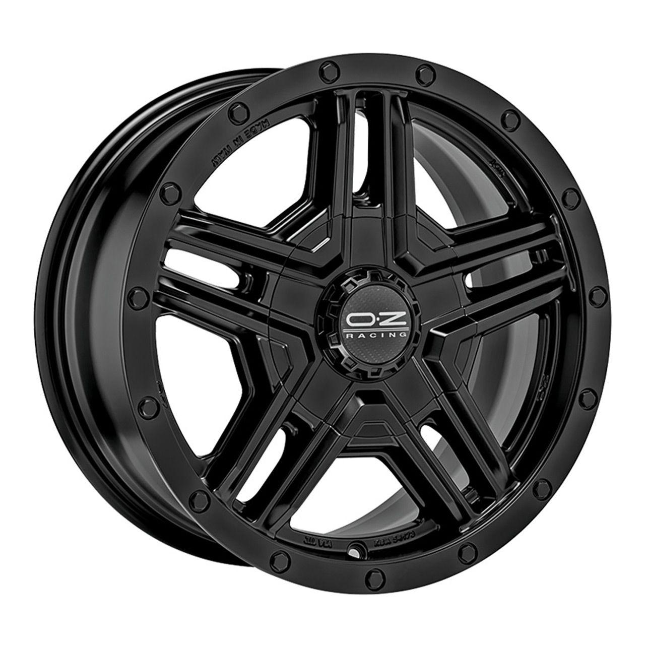 OZ RALLY ADVENTURE matt black + rivets 8.0Jx17 5x127 ET20