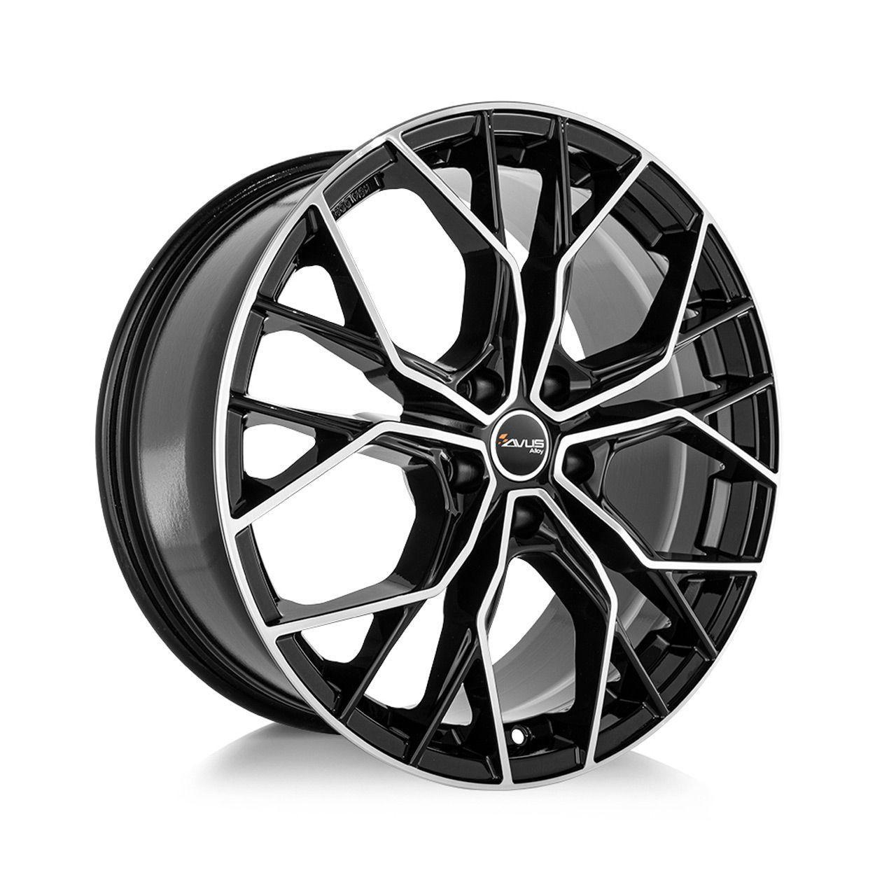 AVUS RACING AC-M10 black polished 8.0Jx18 5x112 ET30