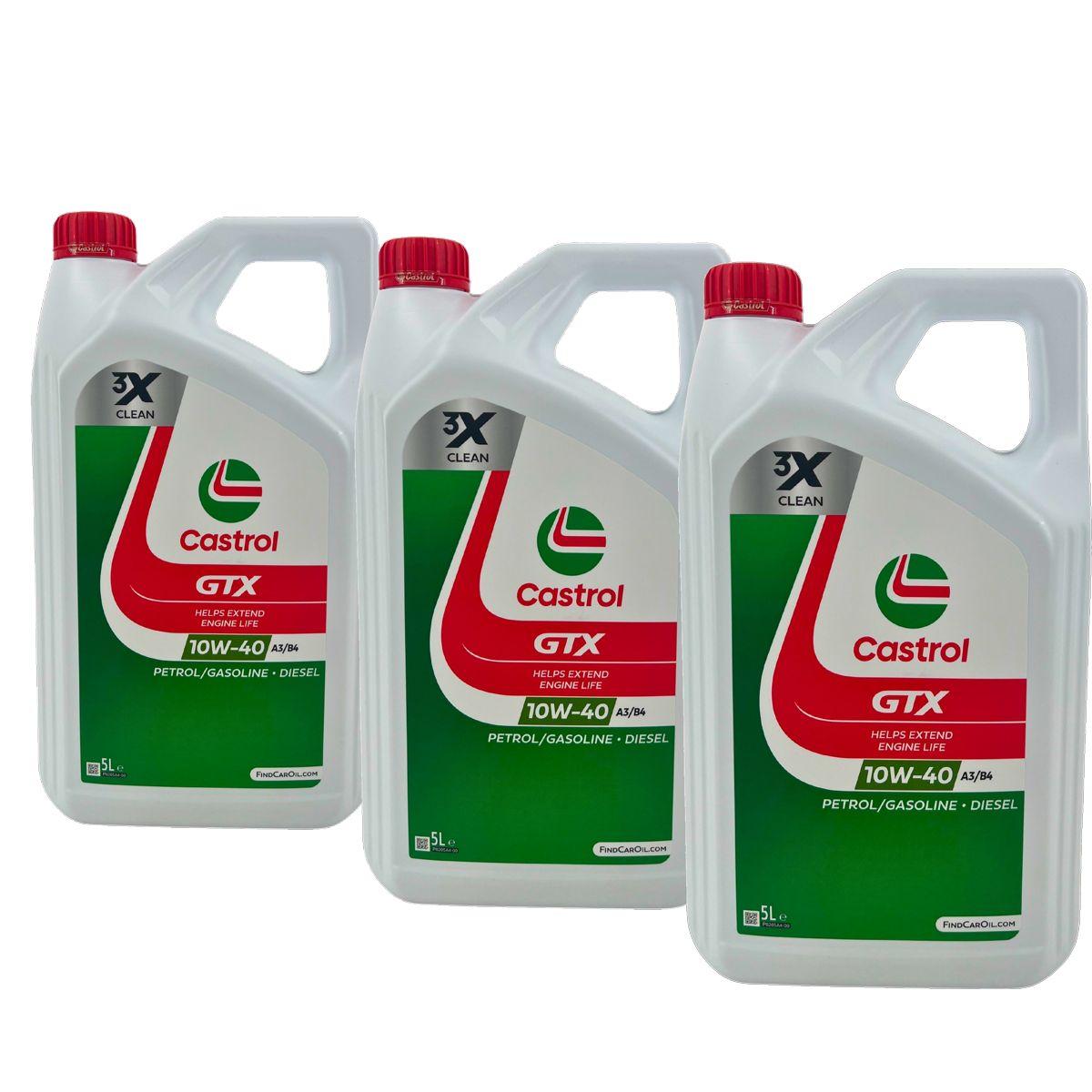 Castrol 10W40 GTX ehemals Ultraclean A3/B4 VW 50101 50500 Fiat MB 15Liter - Image 28