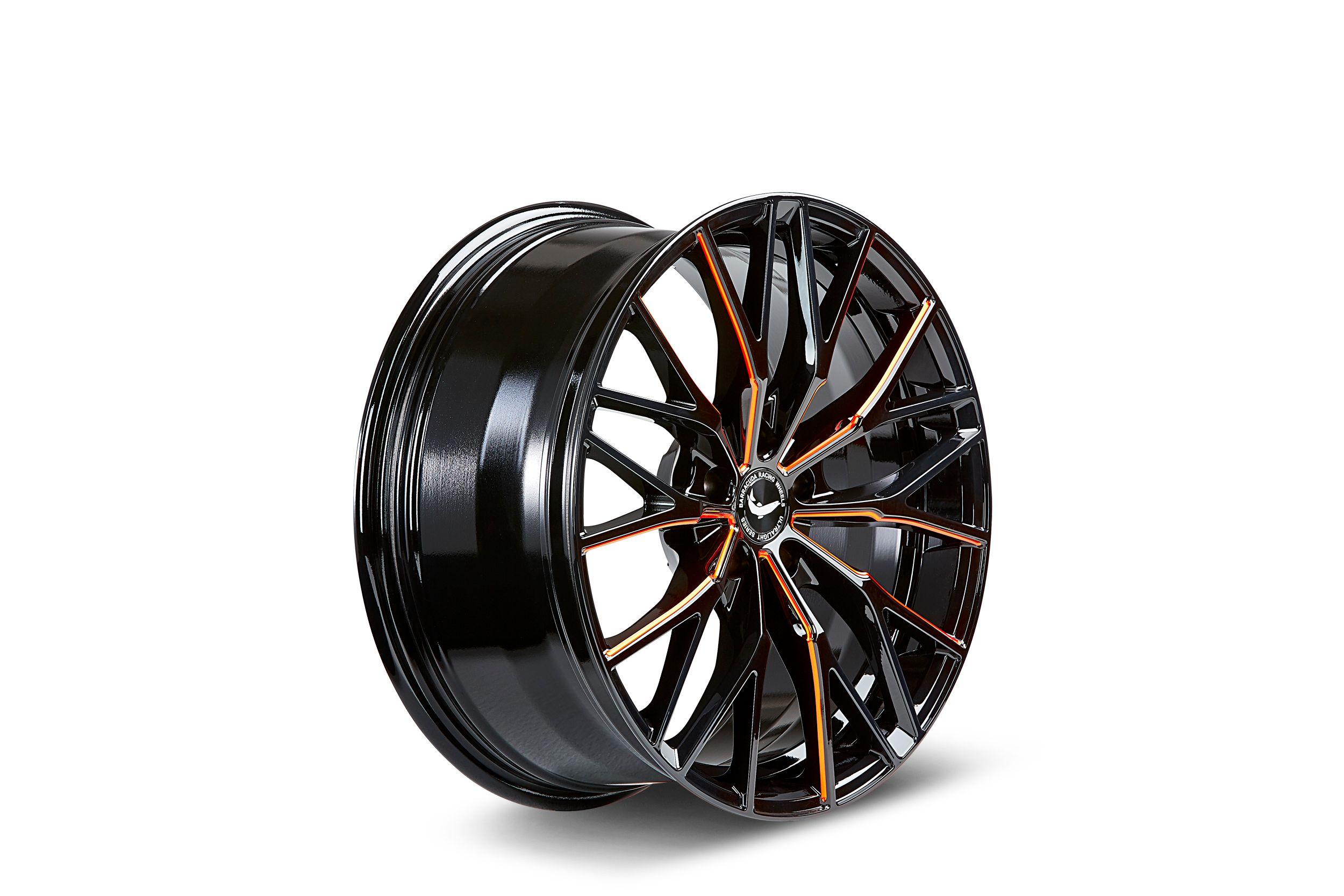 BARRACUDA PROJECT 3.0 black gloss flashorange 8.5Jx20 5x114.3 ET40