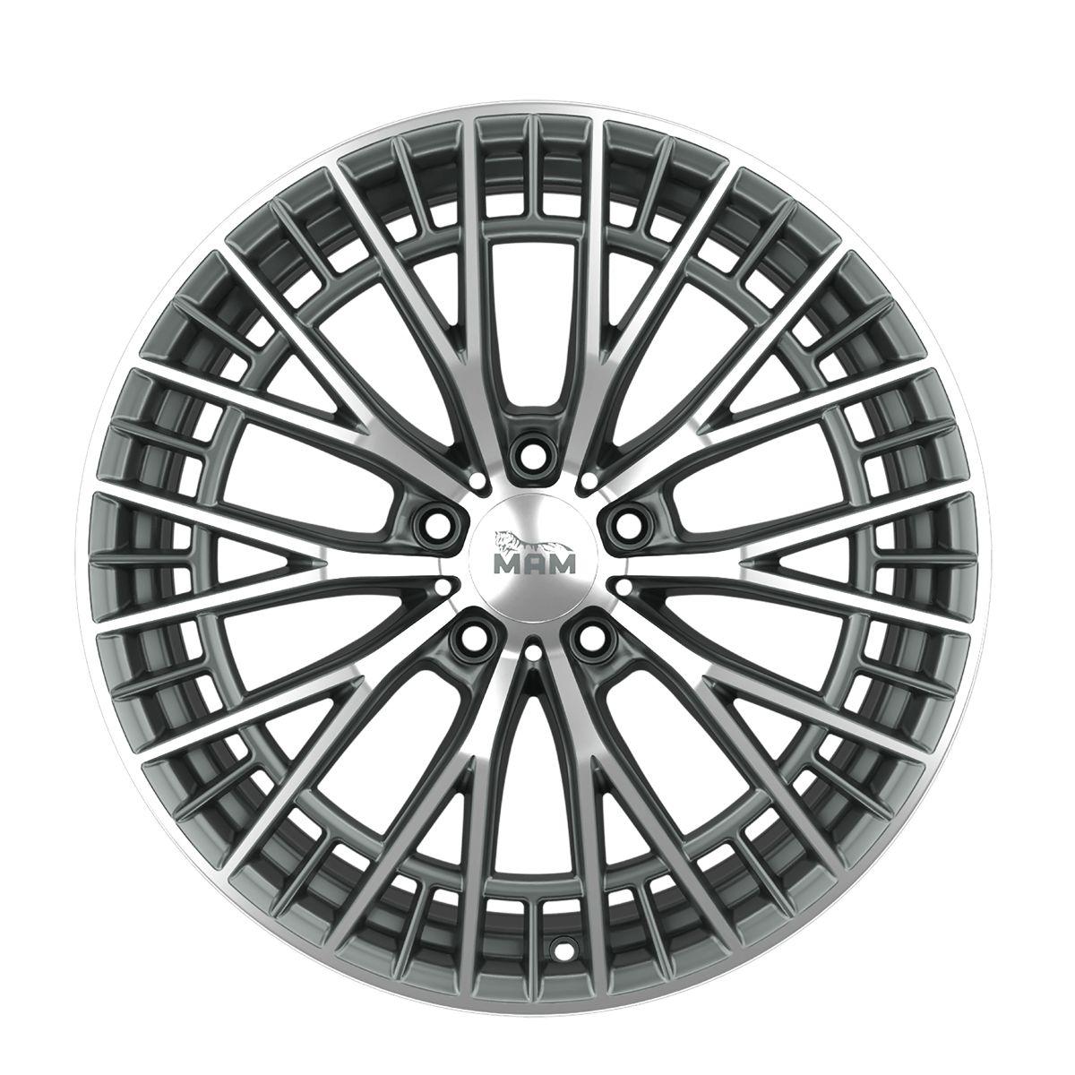 MAM WHEELS MAM GT2 palladium front polished 8.5Jx19 5x112 ET30.1