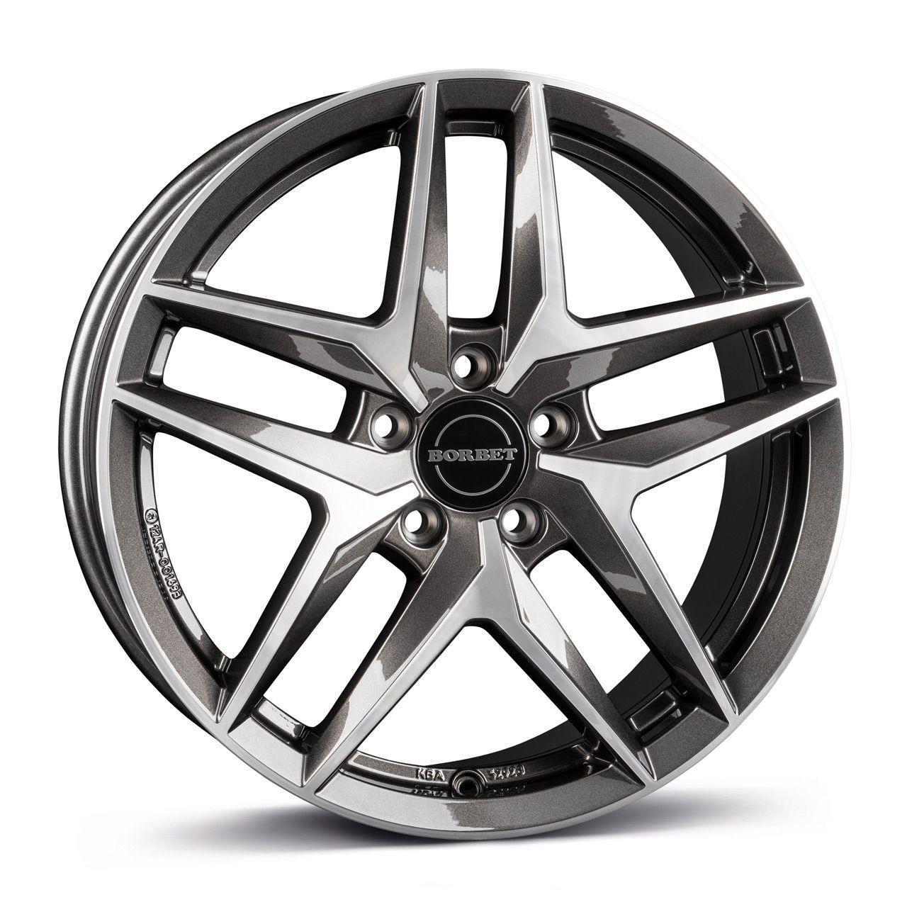 BORBET DESIGN Z mistral anthrazit glänzend poliert 8.0Jx18 5x112 ET31