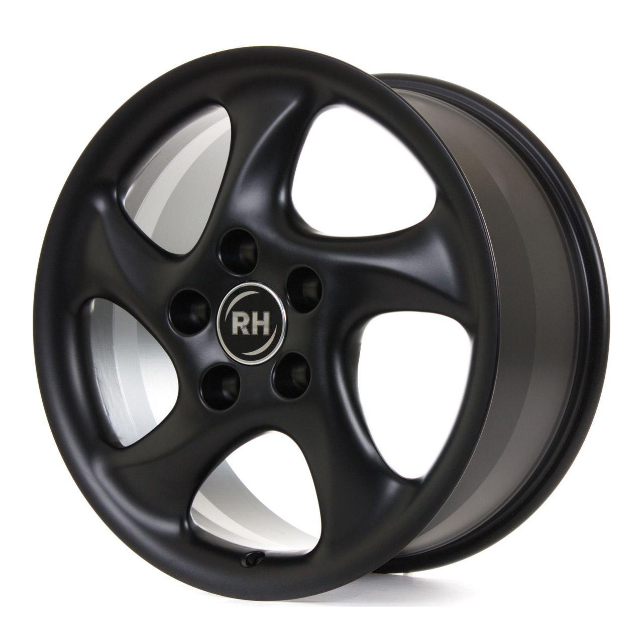 RH RH AH TURBO racingschwarz lackiert 8.5Jx18 5x130 ET46