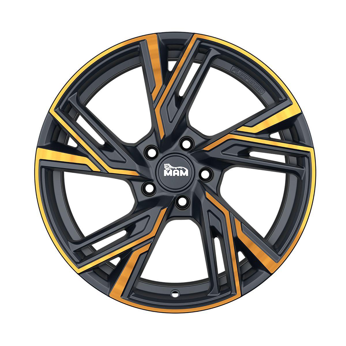 MAM WHEELS MAM RS5 matt black front copper 8.5Jx19 5x108 ET45