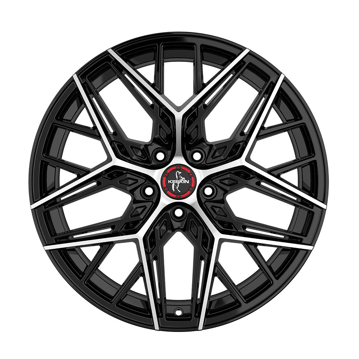 KESKIN WHEELS KT25 PEARL black front polished 8.5Jx20 5x114.3 ET35