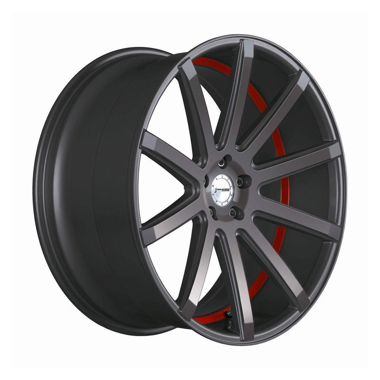 CORSPEED CORSPEED DEVILLE Gunmetal/ undercut Color Trim rot 10.5Jx22 5x112 ET15