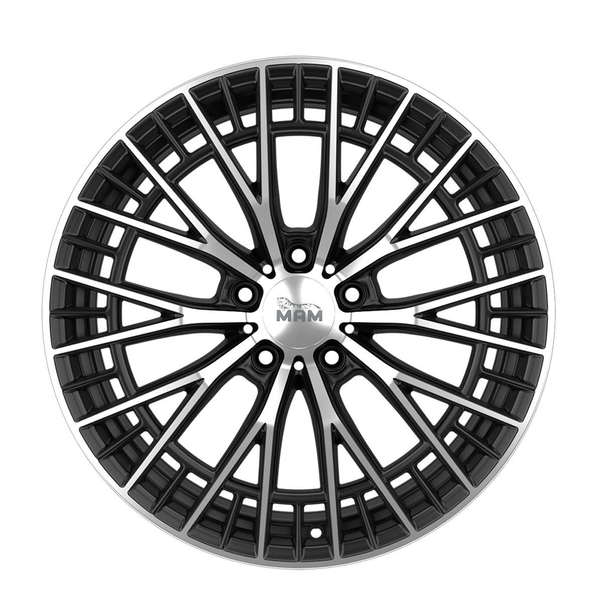 MAM WHEELS MAM GT2 black front polished 8.5Jx19 5x114.3 ET35