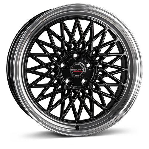 BORBET BORBET DESIGN B black rim polished 8.0Jx18 5x114.3 ET40