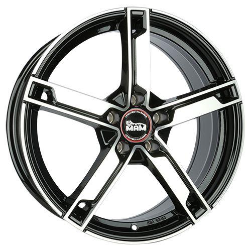 MAM WHEELS MAM W4 black front polished 6.5Jx16 4x100 ET35