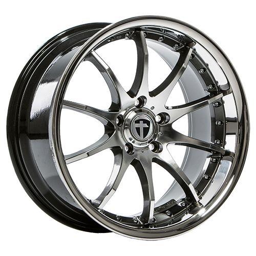TOMASON TOMASON TN8 hyperblack diamond polished with Steel lip 8.5Jx19 5x120 ET35